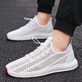 Zapatillas deportivas de malla fina transpirables de verano para hombre